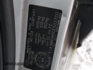 2007 Hyundai Accent GL z VIN KMHCN45CX7U127037, wystawiony jako Copart lot #86041984 z przebiegiem 212 828 mil mil oraz Szkoda całkowita • Salvage title. Historia ofert i sprzedaży dostępna na DreamBid. Obrazek 12.