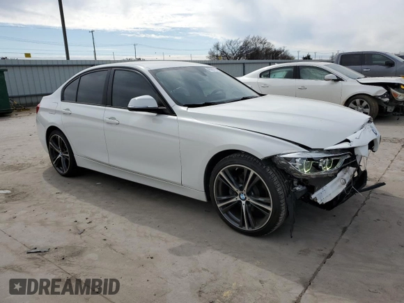 2018 BMW 3 Series 320i with VIN WBA8A9C57JK623288, listed as a Copart auction lot 46396775 with 80,561 mi miles and Salvage Title. Bid and sale history available at carsss.com. Image 4.