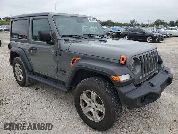 2021 Jeep Wrangler Sport with VIN 1C4GJXAG9MW770541, listed as a Copart auction lot 86194214 with 21,625 mi miles and Salvage Title. Bid and sale history available at DreamBid. Image 4.