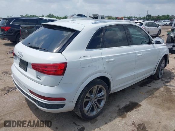 2016 Audi Q3 Prestige with VIN WA1GFCFS1GR024881, listed as a IAAI auction lot 42123876 with 107,742 mi miles and . Bid and sale history available at DreamBid. Image 4.