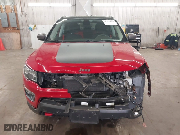 2018 Jeep Compass Trailhawk with VIN 3C4NJDDB7JT234551, listed as a IAAI auction lot 41695627 with 65,381 mi miles and . Bid and sale history available at carsss.com. Image 13.