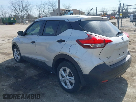 2020 Nissan Kicks S with VIN 3N1CP5BV5LL527783, listed as a IAAI auction lot 41798404 with 53,834 mi miles and . Bid and sale history available at DreamBid. Image 3.