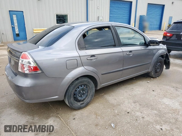 2010 Chevrolet Aveo 1LT with VIN KL1TD5DE9AB116993, listed as a Copart auction lot 55531645 with 167,857 mi miles and Salvage Title. Bid and sale history available at DreamBid. Image 3.