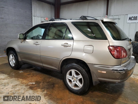 1999 Lexus RX 300 Luxury SUV with VIN JT6HF10U5X0022295, listed as a Copart auction lot 47822185 with 204,243 mi miles and Clean Title. Bid and sale history available at carsss.com. Image 2.