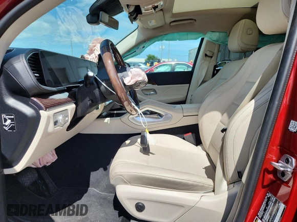2021 Mercedes-Benz GLE 350 with VIN 4JGFB4KB6MA444697, listed as a Copart auction lot 63229195 with 58,566 mi miles and Non repairable. Bid and sale history available at DreamBid. Image 7.