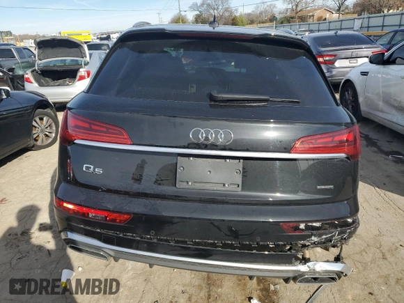 2022 Audi Q5 S line Prestige with VIN WA1FAAFY4N2045779, listed as a Copart auction lot 69792492 with 0 mi miles. Bid and sale history available at carsss.com. Image 6.