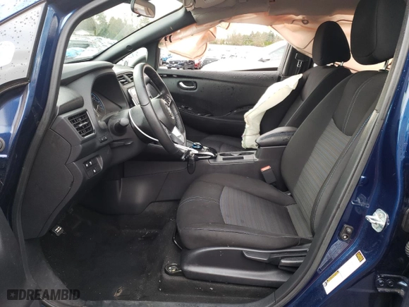 2020 Nissan LEAF SV with VIN 1N4AZ1CP3LC300679, listed as a Copart auction lot 41429205 with 21,251 mi miles and Salvage Title. Bid and sale history available at carsss.com. Image 7.