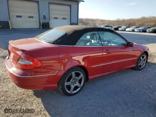 2006 Mercedes-Benz CLK-Class 5.0L with VIN WDBTK75G06T070481, listed as a Copart auction lot 80626804 with 113,385 mi miles and Salvage Title. Bid and sale history available at carsss.com. Image 3.