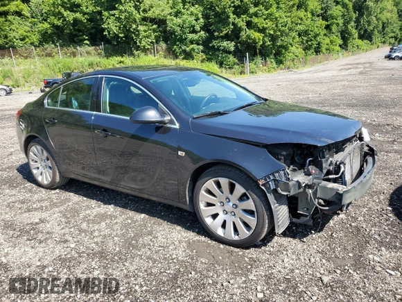 2011 Buick Regal CXL Turbo TO6 z VIN W04G05GV2B1139339, wystawiony jako Copart lot #64932455 z przebiegiem 55 466 mil mil oraz Szkoda całkowita • Salvage title. Historia ofert i sprzedaży dostępna na DreamBid. Obrazek 4.