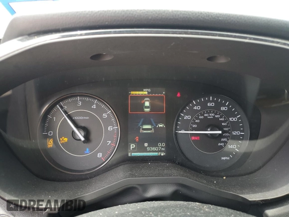 2019 Subaru Impreza with VIN 4S3GTAB66K3753532, listed as a Copart auction lot 54745325 with 93,607 mi miles and Clean title. Bid and sale history available at DreamBid. Image 9.
