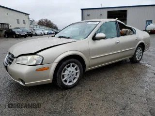 2001 Nissan Maxima GXE z VIN JN1CA31D31T808472, wystawiony jako Copart lot #84059864 z przebiegiem 218 351 mil mil oraz Szkoda całkowita • Salvage title. Historia ofert i sprzedaży dostępna na DreamBid. Obrazek 1.