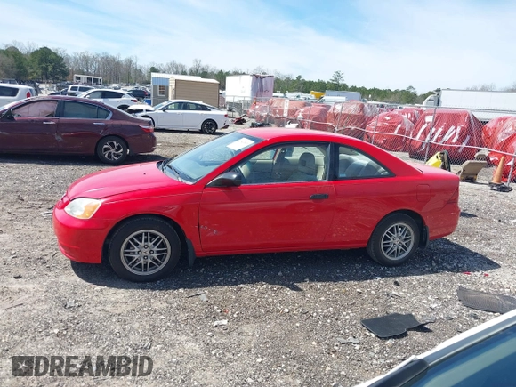 2001 Honda Civic LX with VIN 1HGEM21581L003343, listed as a IAAI auction lot 41843830 with 242,441 mi miles. Bid and sale history available at carsss.com. Image 13.