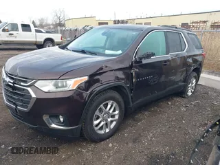 2021 Chevrolet Traverse LT Cloth with VIN 1GNEVGKW2MJ134615, listed as a IAAI auction lot 41667174 with 52,717 mi miles. Bid and sale history available at carsss.com. Image 18.