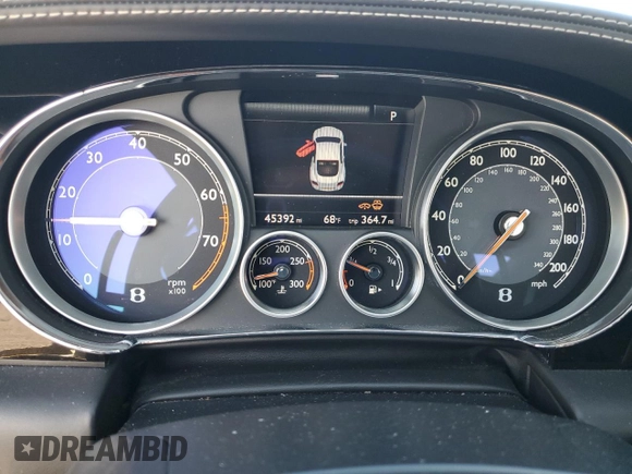 2014 Bentley Continental GT with VIN SCBFC7ZAXEC094256, listed as a Copart auction lot 62383493 with 45,392 mi miles and . Bid and sale history available at DreamBid. Image 9.
