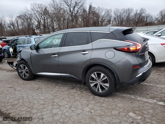 2021 Nissan Murano S with VIN 5N1AZ2AS9MC137640, listed as a Copart auction lot 38005244 with 25,705 mi miles and Salvage Title. Bid and sale history available at carsss.com. Image 2.