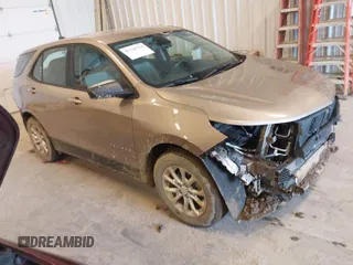 2019 Chevrolet Equinox LS with VIN 2GNAXHEV8K6282263, listed as a IAAI auction lot 41738714 with 49,551 mi miles. Bid and sale history available at carsss.com. Image 1.