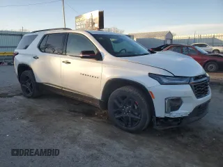 2022 Chevrolet Traverse Premier with VIN 1GNERKKW8NJ177851, listed as a Copart auction lot 85447444 with 80,476 mi miles and Salvage title. Bid and sale history available at DreamBid. Image 4.