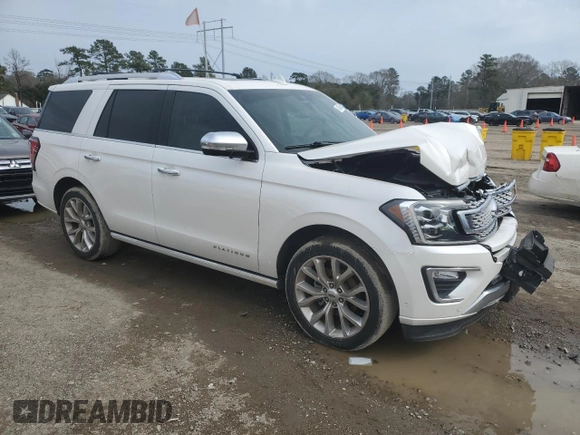 2019 Ford Expedition Platinum with VIN 1FMJU1MT9KEA71167, listed as a Copart auction lot 45425605 with 49,488 mi miles and Salvage Title. Bid and sale history available at carsss.com. Image 4.