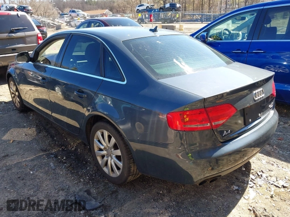 2009 Audi A4 2.0T Prem Plus with VIN WAUSF78K19N023385, listed as a IAAI auction lot 41756655 with 210,137 mi miles. Bid and sale history available at carsss.com. Image 3.