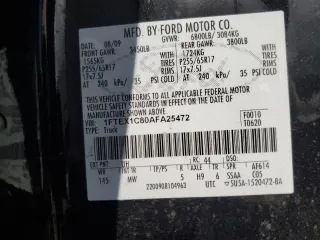 2010 Ford F-150 XL with VIN 1FTEX1C80AFA25472, listed as a Copart auction lot 57462045 with 130,692 mi miles and Salvage title. Bid and sale history available at DreamBid. Image 13.