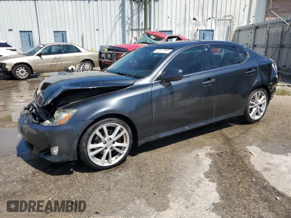 2006 Lexus IS 250 with VIN JTHBK262665019069, listed as a Copart auction lot 53447695 with 181,359 mi miles and Salvage title. Bid and sale history available at DreamBid. Image 1.