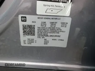 2024 Cadillac LYRIQ Luxury z VIN 1GYKPSRL1RZ138162, wystawiony jako Copart lot #51017895 z przebiegiem 905 mil mil oraz Szkody całkowita. Historia ofert i sprzedaży dostępna na DreamBid. Obrazek 14.