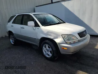 2001 Lexus RX 300 with VIN JTJGF10U910090754, listed as a Copart auction lot 61542215 with 154,865 mi miles and Salvage title. Bid and sale history available at DreamBid. Image 4.