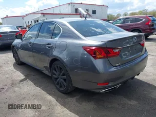 2014 Lexus GS 350 with VIN JTHCE1BL2E5022327, listed as a IAAI auction lot 42036788 with 179,088 mi miles. Bid and sale history available at carsss.com. Image 3.