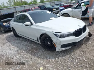 2019 BMW 7 Series 740i xDrive with VIN WBA7E4C54KGV28548, listed as a IAAI auction lot 42130093 with 92,126 mi miles and . Bid and sale history available at DreamBid. Image 1.