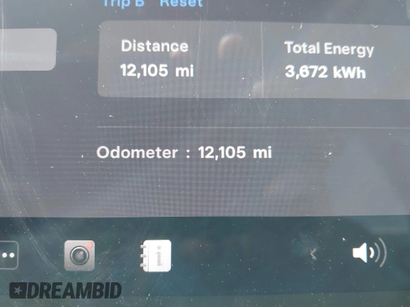2024 Tesla Model Y Performance with VIN 7SAYGDEF3RF032980, listed as a IAAI auction lot 41619450 with 12,105 mi miles and . Bid and sale history available at DreamBid. Image 15.