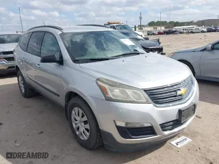 2016 Chevrolet Traverse LS with VIN 1GNKRFKD4GJ133311, listed as a IAAI auction lot 41541748 with 1 mi miles. Bid and sale history available at carsss.com. Image 1.