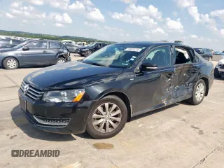 2014 Volkswagen Passat S with VIN 1VWAS7A34EC105952, listed as a Copart auction lot 65054235 with 69,916 mi miles and Salvage title. Bid and sale history available at DreamBid. Image 1.