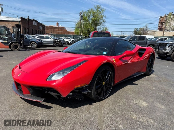 2017 Ferrari 488 z VIN ZFF79ALAXH0222413, wystawiony jako IAAI lot #42118566 z przebiegiem 35 175 mil mil oraz . Historia ofert i sprzedaży dostępna na DreamBid. Obrazek 2.