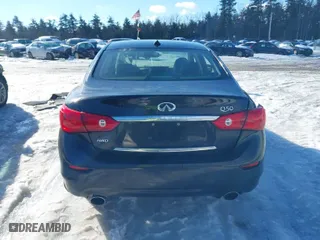 2014 Infiniti Q50 Premium with VIN JN1BV7AR0EM696474, listed as a IAAI auction lot 41652900 with 87,946 mi miles. Bid and sale history available at carsss.com. Image 16.