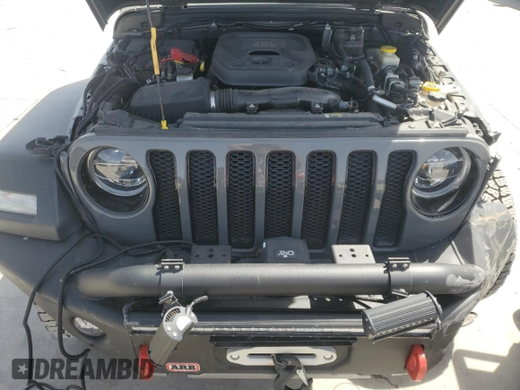 2020 Jeep Wrangler Unlimited Willys with VIN 1C4HJXDN3LW117023, listed as a Copart auction lot 43269955 with 44,182 mi miles and Salvage title. Bid and sale history available at DreamBid. Image 12.