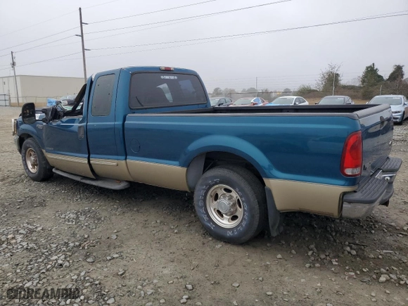 2000 Ford Super Duty F-250 XL with VIN 1FTNX20F0YED29748, listed as a Copart auction lot 75099074 with 0 mi miles and Salvage Title. Bid and sale history available at carsss.com. Image 2.