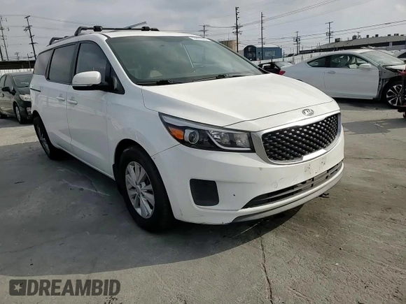 2016 Kia Sedona LX with VIN KNDMB5C18G6116776, listed as a Copart auction lot 53887895 with 87,235 mi miles and Salvage Title. Bid and sale history available at carsss.com. Image 14.