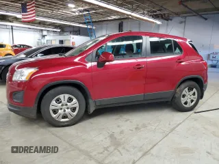 2015 Chevrolet Trax LS with VIN KL7CJKSB9FB120216, listed as a Copart auction lot 52504455 with 97,192 mi miles and Clean Title. Bid and sale history available at carsss.com. Image 1.