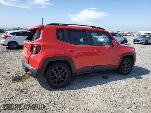 2018 Jeep Renegade Latitude with VIN ZACCJABB4JPJ46537, listed as a Copart auction lot 53843355 with 69,536 mi miles and Salvage title. Bid and sale history available at DreamBid. Image 3.