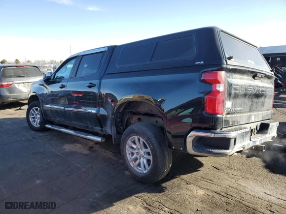 2020 Chevrolet Silverado 1500 LT with VIN 3GCUYDED1LG292402, listed as a Copart auction lot 44575375 with 33,714 mi miles and Salvage Title. Bid and sale history available at carsss.com. Image 2.