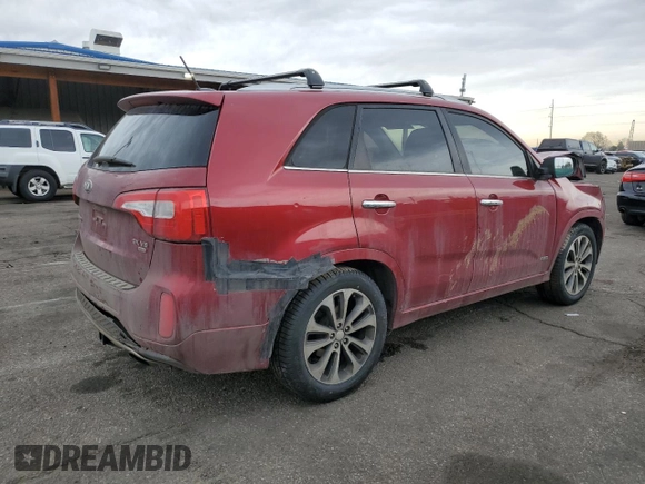 2015 Kia Sorento SX z VIN 5XYKWDA7XFG562906, wystawiony jako Copart lot #50903665 z przebiegiem 212 306 mil mil oraz Szkoda całkowita • Salvage title. Historia ofert i sprzedaży dostępna na DreamBid. Obrazek 3.