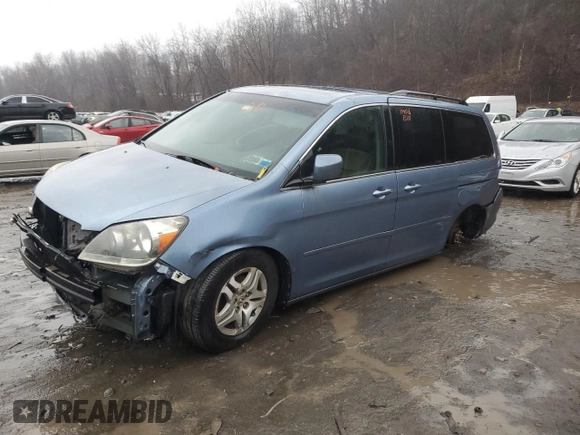 2005 Honda Odyssey EX-L with VIN 5FNRL38665B050953, listed as a Copart auction lot 82471244 with 0 mi miles and Clean Title. Bid and sale history available at carsss.com. Image 1.
