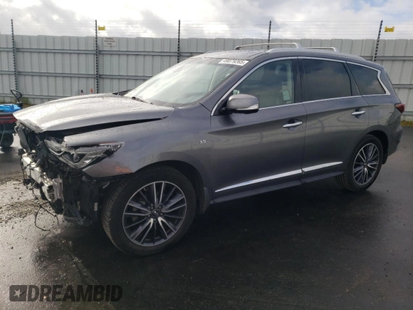 2017 Infiniti QX60 with VIN 5N1DL0MM2HC507316, listed as a Copart auction lot 49079265 with 106,287 mi miles and Salvage Title. Bid and sale history available at carsss.com. Image 1.