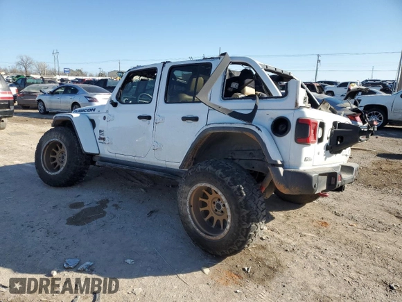 2018 Jeep Wrangler Unlimited Rubicon with VIN 1C4HJXFG5JW234971, listed as a Copart auction lot 45925305 with 86,667 mi miles and Salvage title. Bid and sale history available at DreamBid. Image 2.