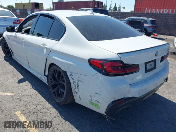 2023 BMW 5 Series 530e with VIN WBA13AG09PCM41820, listed as a IAAI auction lot 42409541 with 17,715 mi miles and . Bid and sale history available at DreamBid. Image 3.