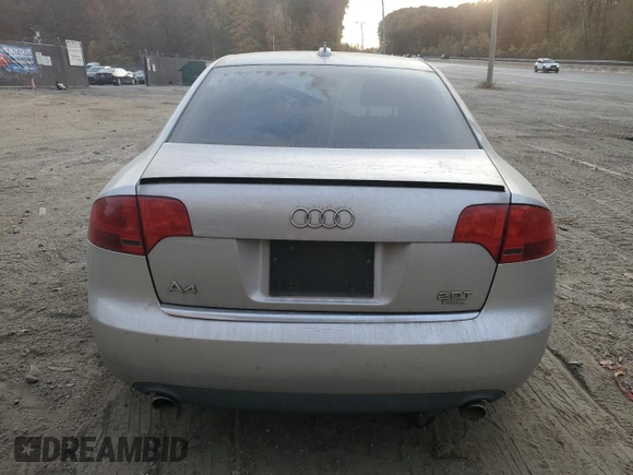2005 Audi A4 2.0T with VIN WAUAF68E35A451475, listed as a Copart auction lot 78827694 with 243,856 mi miles and Salvage Title. Bid and sale history available at carsss.com. Image 6.