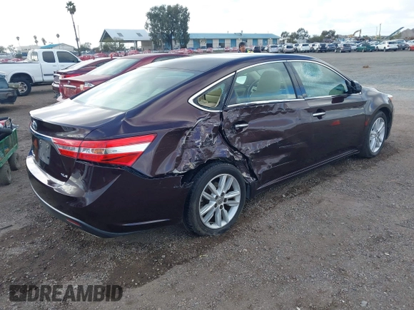 2013 Toyota Avalon XLE with VIN 4T1BK1EB9DU005176, listed as a IAAI auction lot 41545929 with 173,405 mi miles and . Bid and sale history available at DreamBid. Image 4.
