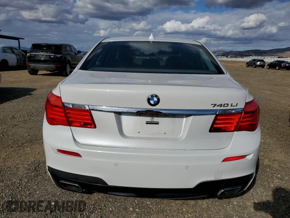 2011 BMW 7 Series 740Li with VIN WBAKB4C58BC573888, listed as a Copart auction lot 78736874 with 76,832 mi miles and Salvage Title. Bid and sale history available at DreamBid. Image 6.