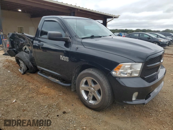 2015 Ram 1500 Express with VIN 3C6JR6AGXFG687427, listed as a Copart auction lot 71589164 with 116,581 mi miles and Salvage title. Bid and sale history available at DreamBid. Image 4.