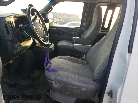 2018 Chevrolet Express Cargo Van with VIN 1GCWGAFG2J1202902, listed as a Copart auction lot 51270965 with 0 mi miles and Salvage Title. Bid and sale history available at carsss.com. Image 7.